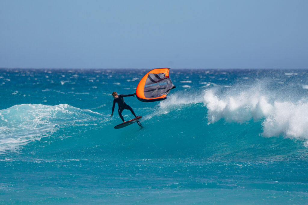 ENSIS watersports Team Rider Guy Bridge in South Africa with the new ENSIS SPIN